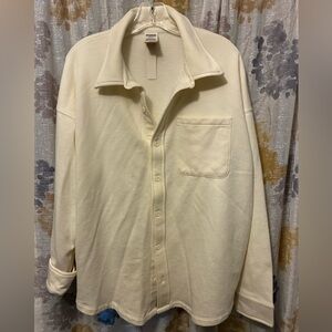 PINK Victoria's Secret Cozy Cream Shacket